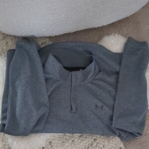 Under Armour Charcoal and Teal Quarter-Zip Top (2)